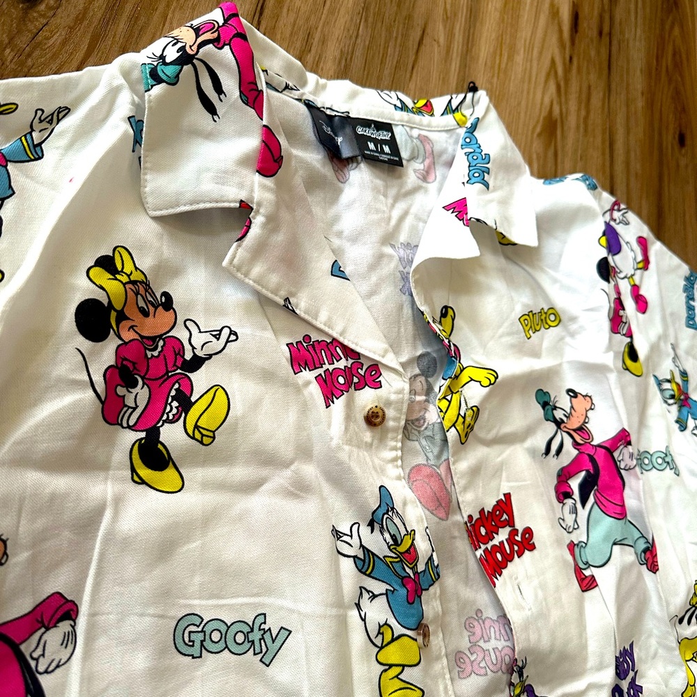 Cakeworthy Vintage 90’s Disney Mickey & Friends Button Down